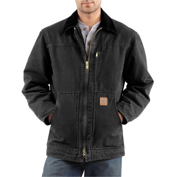 NWT Carhartt Men’s 4xl Black Sherpa Lined Ridge Coat - Picture 1 of 9